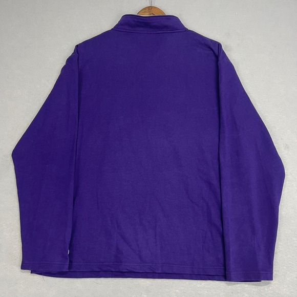 Champion Washington Huskies Pullover Sweatshirt Mens L Mock‎ Neck 1/4 Snap NCAA - Picture 3 of 7